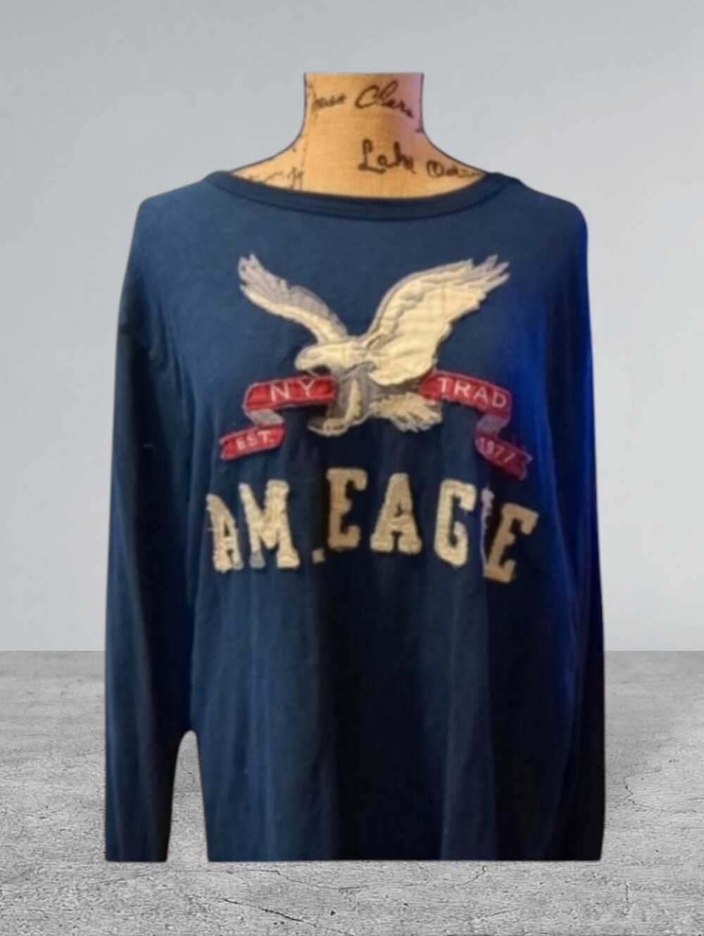 American eagle navy long sleeve tshirt size XXL